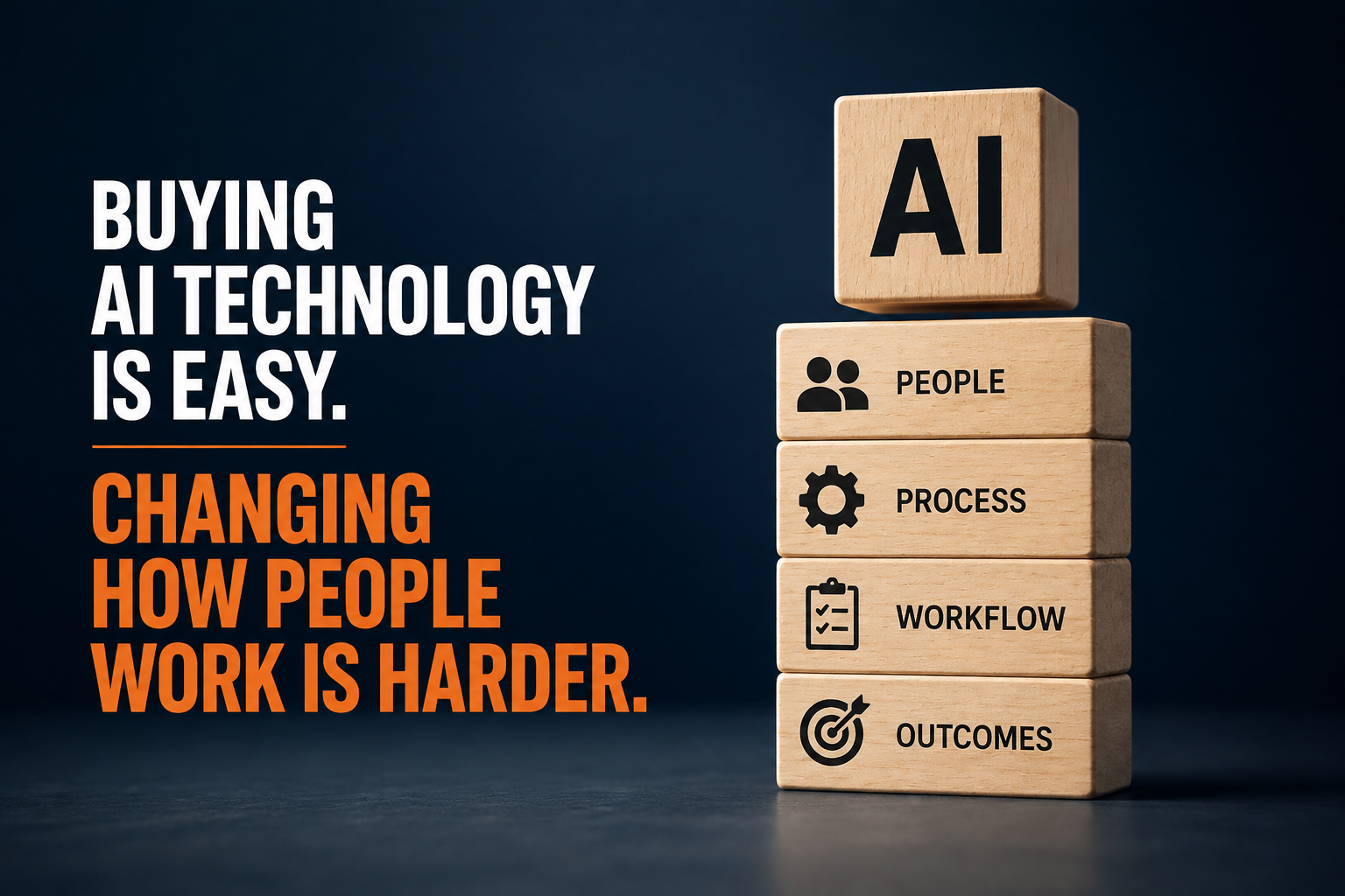 Buying AI Technology Is Easy. Changing How People Work Is Harder.